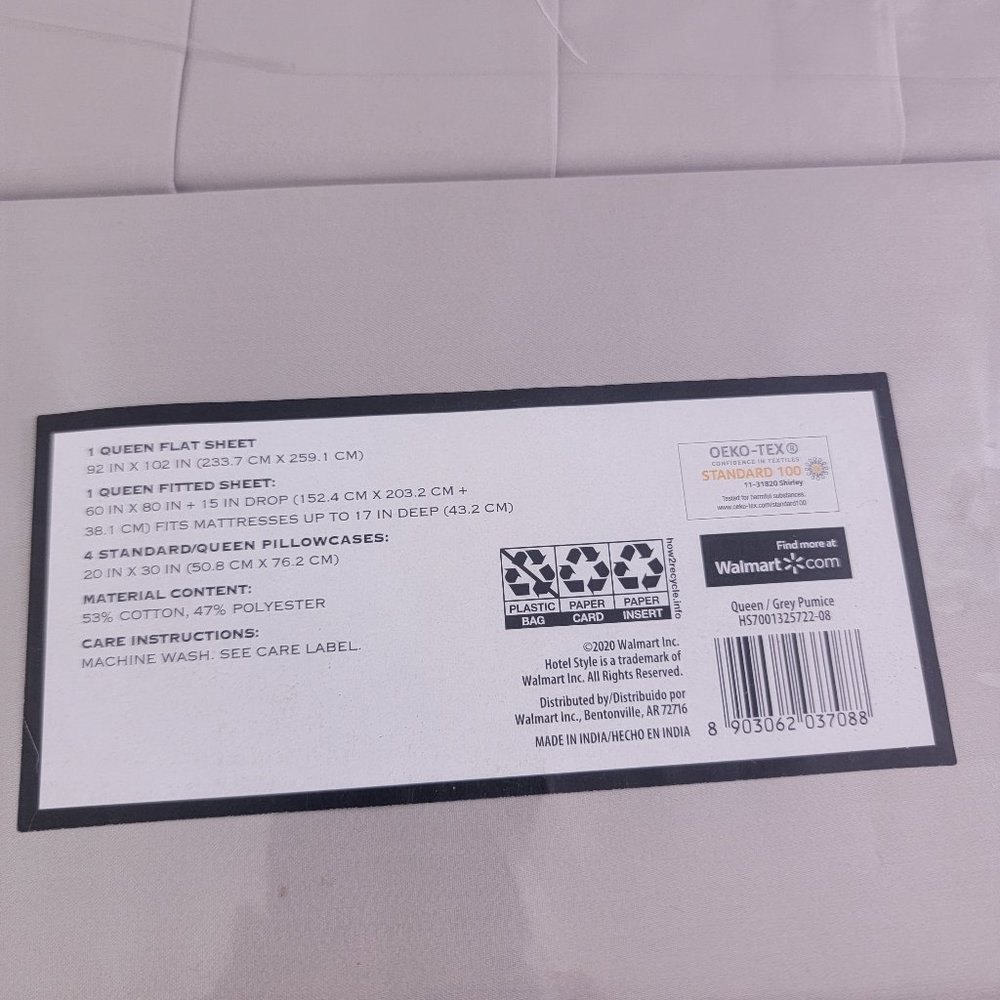 Hotel Style 1200 Thread Count Soft Cotton Sheet Set - Queen Size - Picture 3 of 13